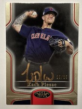 2020 Tier One Zach Plesac Cleveland Indians On Card Auto #25/25