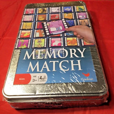 Memory Match Classic Card Game in Game Tin Cardinal 2007 Sealed Tin Complete - Image 1 of 4