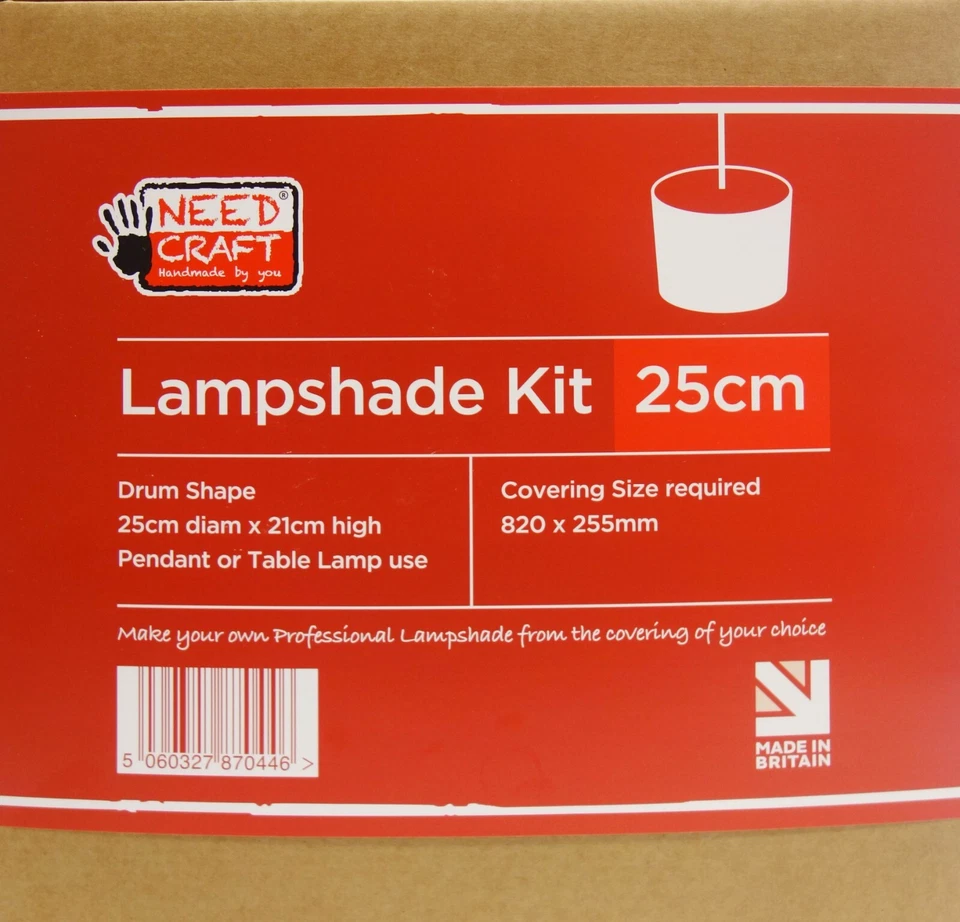 25cm Professional Lampshade Making Kit 5060327870446 by Needcraft