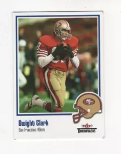 2002 FLEER THROWBACKS FOOTBALL - DWIGHT CLARK SAN FRANCISCO 49ERS #8 - Picture 1 of 7
