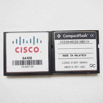 64MB CISCO CF CompactFlash Memory Card Genuine With Case for Digital Cameras - Image 1 of 2