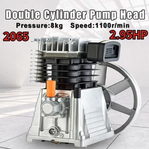 2.95HP Twin Cylinder Air Compressor Head Pump W/ Silencer New Replacement 2065 - Picture 1 of 9