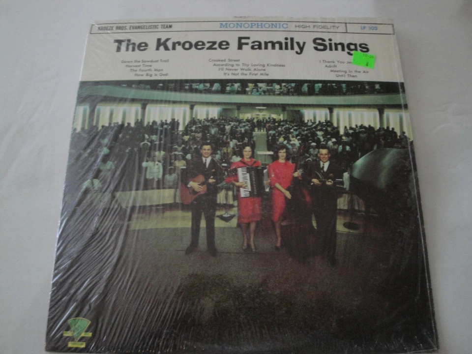 "THE KROEZE FAMILY SINGS” - Kroeze Brothers Productions Vinyl Lp - Image 1 of 2
