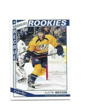 NASHVILLE PREDATORS BORN N ANN ARBOR MICHIGAN AUSTIN WATSON ROOKIE HOCKEY CARDS 