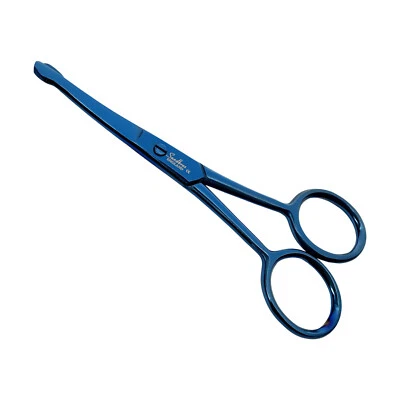 Round Tip Scissros for Safety Hair Cutting | Curved Small Scissors - Image 1 of 4