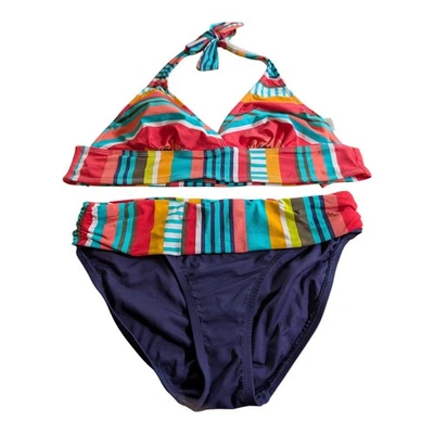 Sujetador halter mediano Anne Cole Tropication Marilyn con bandas para mujer Foto 1 de 4