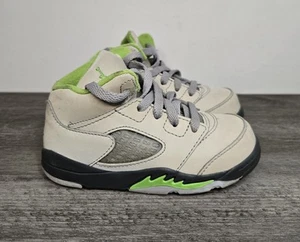 Nike Air Jordan 5 Retro Boys’ Green Bean Sneakers Size 7C DQ3736-003 Toddlers - Picture 1 of 11