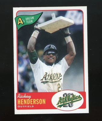 Rickey Henderson 1992 Oakland Athletics A's Dream Team White Border / Blank Back - Image 1 of 2