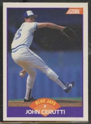 1989 Score #304 John Cerutti Toronto Blue Jays - Image 1 of 2