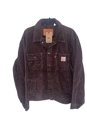 Chaqueta de Camionero Levi Pana Sunrise, Marrón Talla Grande Foto 1 de 4