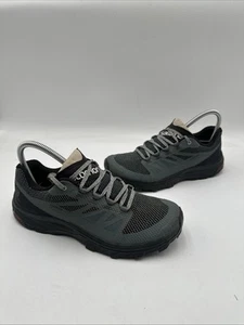 Salomon OUTPULSE Gore-TEX Hiking Shoes Womens Trail Running Grey Stormy Sz 8 - Picture 1 of 7