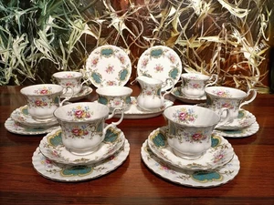ROYAL ALBERT England BERKELEY  edles 21 teiliges Kaffeeservice / 6 Personen - Picture 1 of 10