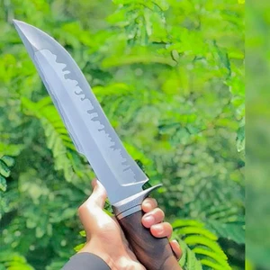 Hand forged 1095 High Carbon Steel Bowie Knife-Hunting Knife-Camping Knife. - Picture 1 of 3