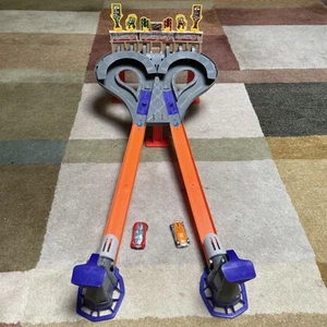Hot Wheels SUPER SPEED BLASTWAY PLAYSET Complete Dual-Track Racing Set w 2 Cars - Picture 1 of 20