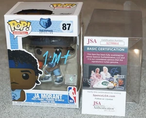 JA MORANT Memphis Grizzlies Signed FUNKO POP #87 + JSA COA 39864 - Picture 1 of 5