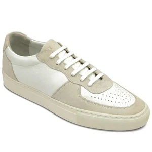 Loake Mens Rush Trainers Sand Suede White Navy Blue Calf UK 7 To UK 11 - Picture 1 of 18