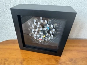 Clever Clocks Hex S Hand Made California 5.75" x 5.75" - Working! Douglas Chalk - Picture 1 of 12