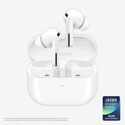 Samsung Galaxy Buds 3 Pro Wireless Bluetooth Earbuds, Noise Cancelling, White - Image 1 of 4