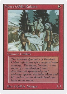 Mons's Goblin Raiders (MP) Unlimited Edition 2ED Magic MTG - Picture 1 of 1