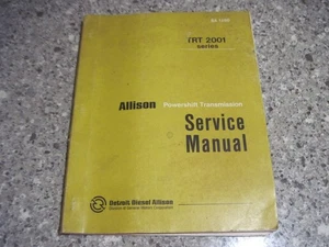 Allison Powershift Transmission Service Manual TRT 2001 - Guide SA1280 -(1971) - Picture 1 of 8