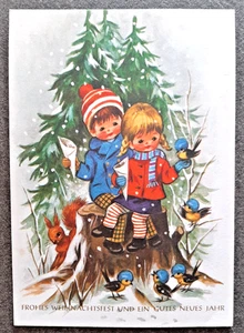 Alte Postkarte "Frohes Weihnachtsfest und ein gutes neues Jahr" Weihnachtsbaum - Bild 1 von 2