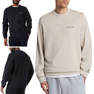 Lyle & Scott ML2004VI Mens Sweatshirt Loopback Cotton Crew neck Mens Jumper New - Image 1 of 4