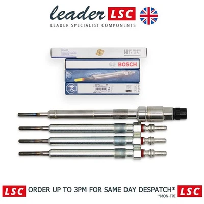 Glow Plug Kit Seat Alhambra Arona Ateca Ibiza Leon Toledo Bosch New - Image 1 of 4