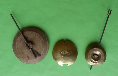 3 Anciens Balanciers Eléments Horloge Pendule XIXème - Photo 1/4