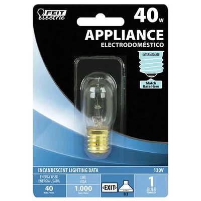 Appliance Bulb T7 40W E17 130V - Feit Electric BP40T7N-130/RP - Image 1 of 2