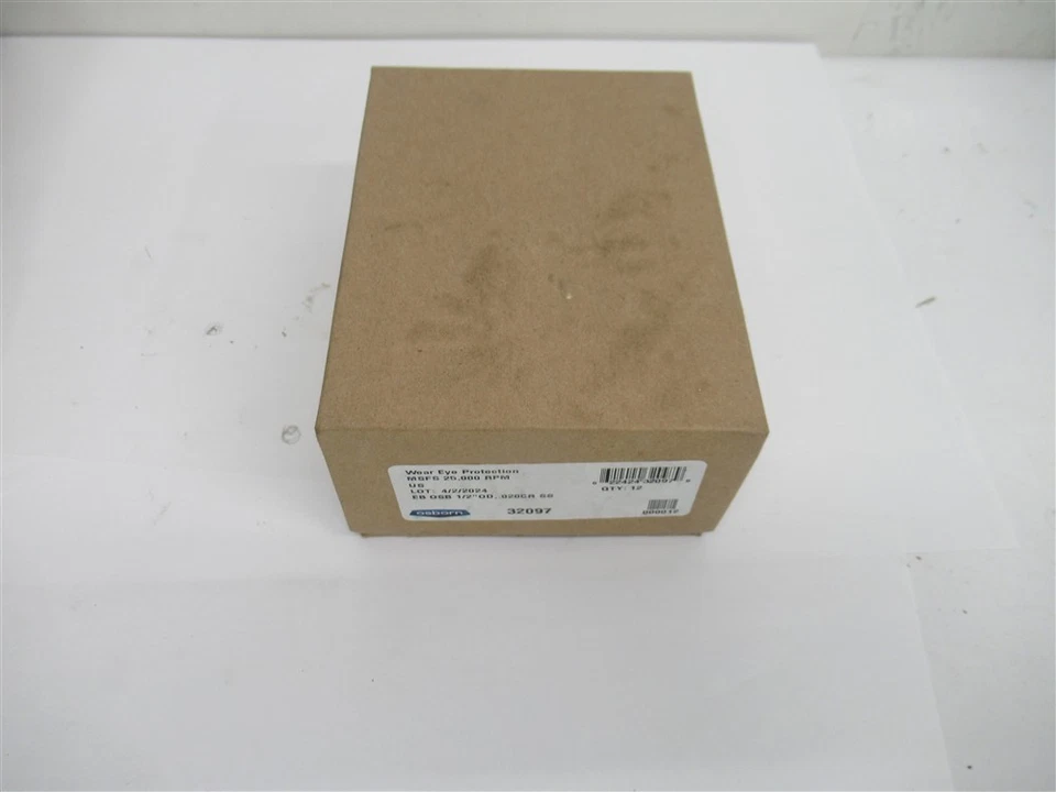 Osborn 32097, vástago de 1/2", vástago de 1/4", 0,020 SS, cepillo de extremo de alambre prensado (PK 12) Foto 1 de 3