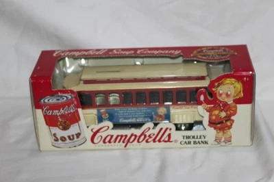 NUEVO ERTL COLECCIONABLES TROLLEY COCHE BANCO CAMPBELL'S SOUP COMPANY 125 AÑOS Foto 1 de 3