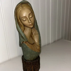 Vintage Virgin Mary Bust Statue Religious Figure 10” GUC - Picture 1 of 5