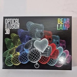LED 3D Illusion Teddy Bear Lamp Kids Gift for birthday Christmas - Picture 1 of 6