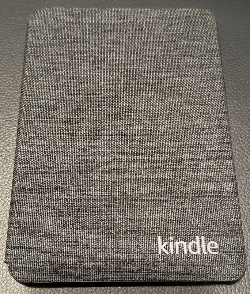 NEW Amazon Kindle Fabric E-Reader Case (11th Gen, 2022)  - Black/Gray - OPEN BOX - Image 1 of 2