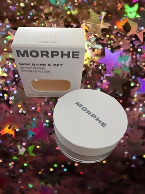 NIB NEW MORPHE Mini Bake & Set Setting Powder in Translucent 0.09 oz Makeup  - Image 1 of 3