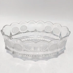 Fostoria Coin Clear Glass Oval Bowl Dish - Picture 1 of 4