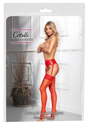 Strümpfe rot XL - Straps-Strümpfe - Bild 1 von 4