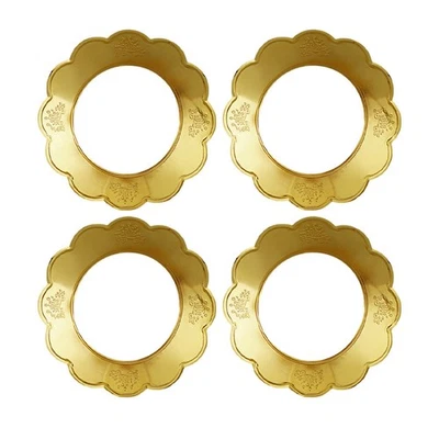  4 Pcs Porta Incenso Per Bastoncini Coni Titolare Del Cono Di Bruciatore Ottone - Immagine 1 di 4