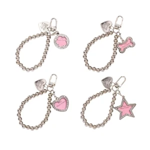 Color Round Beads Tassels Phone Lanyard Female Cute Beaded Phone Shell Pendant - Picture 1 of 9