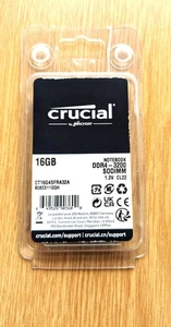 Crucial DDR4 16GB 32GB 64GB 3200MHZ Memory SO-DIMM Laptop RAM Notebook RAM - Afbeelding 1 van 2