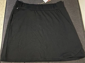 Ibex Women Merino Wool black Skirt Sz Large Elastic Waist Athleisure outdoor - Picture 1 of 10