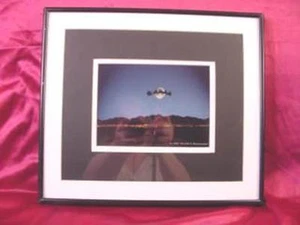 Vintage Artist Donald D Bustamante Framed Santa  Reindeer Print Framed Picture - Picture 1 of 4