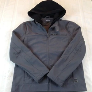 KENNETH COLE REACTION Full Double-Zip Gray Hooded Lined Jacket Men's Size Medium - Picture 1 of 12
