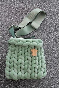 Handtasche Grobstrick Handgemacht - Bild 1 von 3