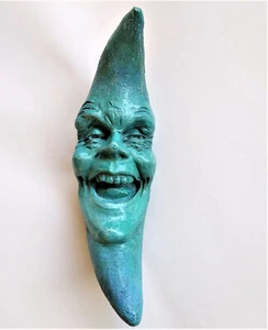 Uomo Luna Ridente 9", scultura da parete originale fatta a mano, un vero tizio cool - Foto 1 di 12