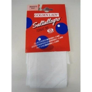 COLLANT MICROFIBRA GOLDEN LADY CALZE TONIC 50 BIMBA TG 0/2 ANNI BIANCO - Imagen 1 de 1