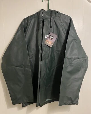 Helly-Hansen Rain Jacket Men's Large PVC Workwear Highliner NEW READ - Image 1 of 4