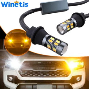 2X 3157 3156 Switchback LED Turn Signal Light DRL Bulbs 4157na 3457a White Amber - Picture 1 of 10
