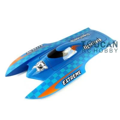 E22 Prepainted Blue Electric Racing RC Boat Hull KIT Only for Advanced Player - Image 1 of 4