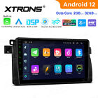 9&quot; Octa Core Android 12 HD Car Stereo GPS Radio WIFI Car Play DSP For BMW E46 M3